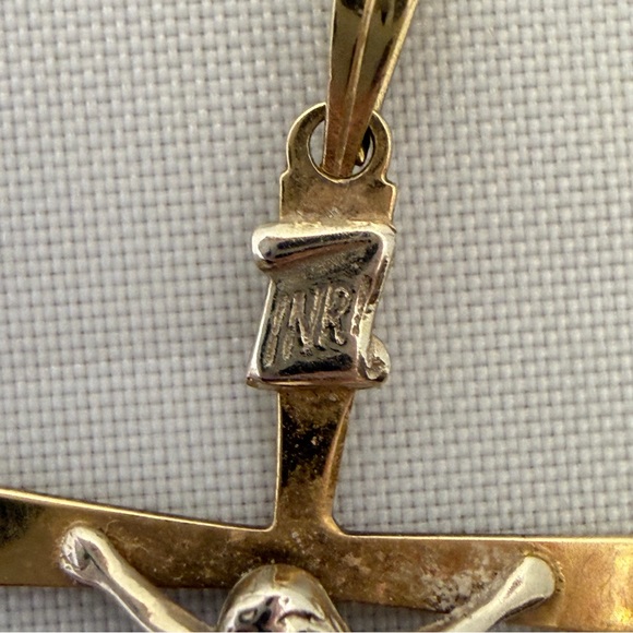 Crucifix 14K Gold Charm - Picture 3 of 5